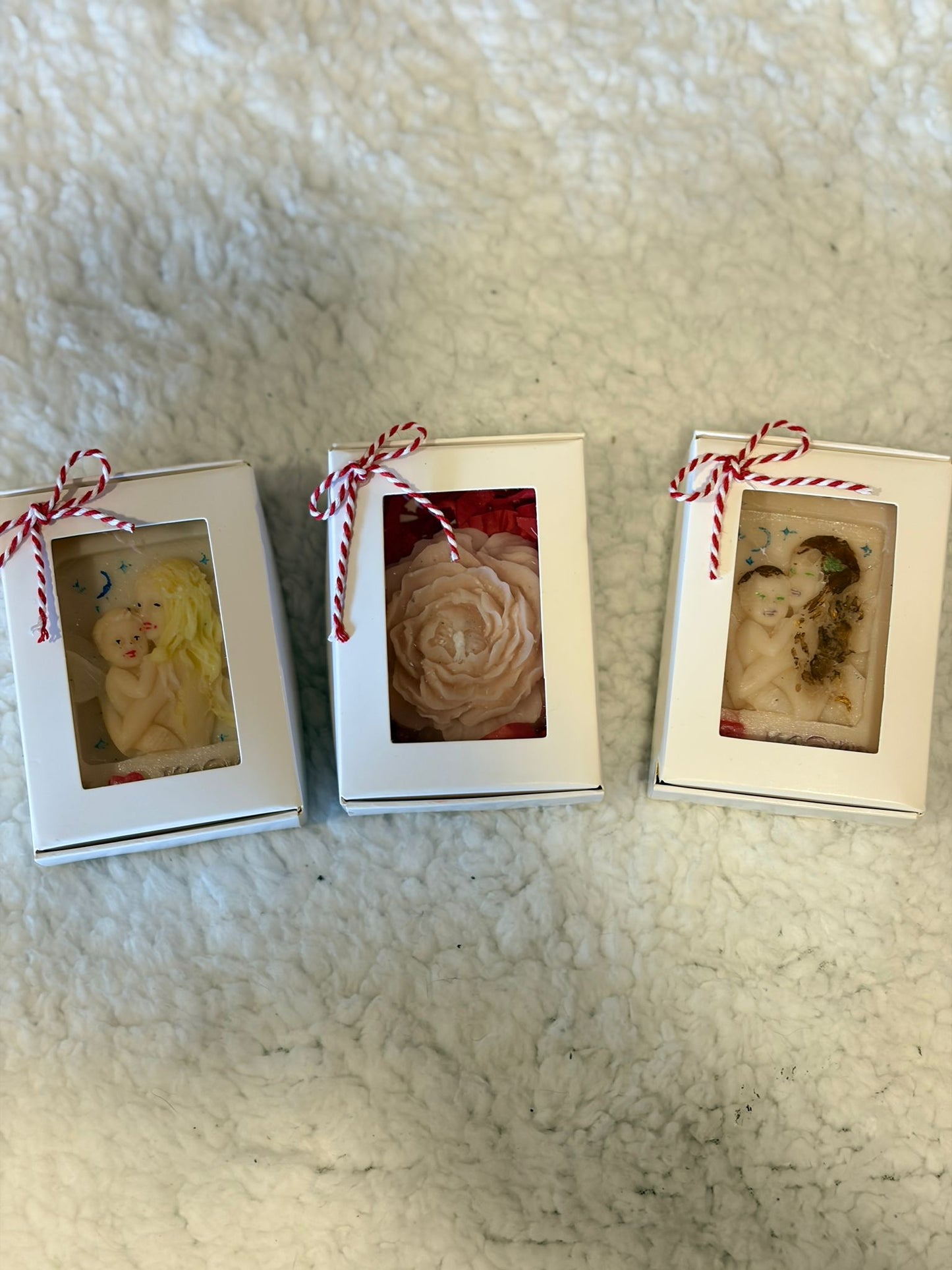 "I ♥ Mom" Mother & Child Candle