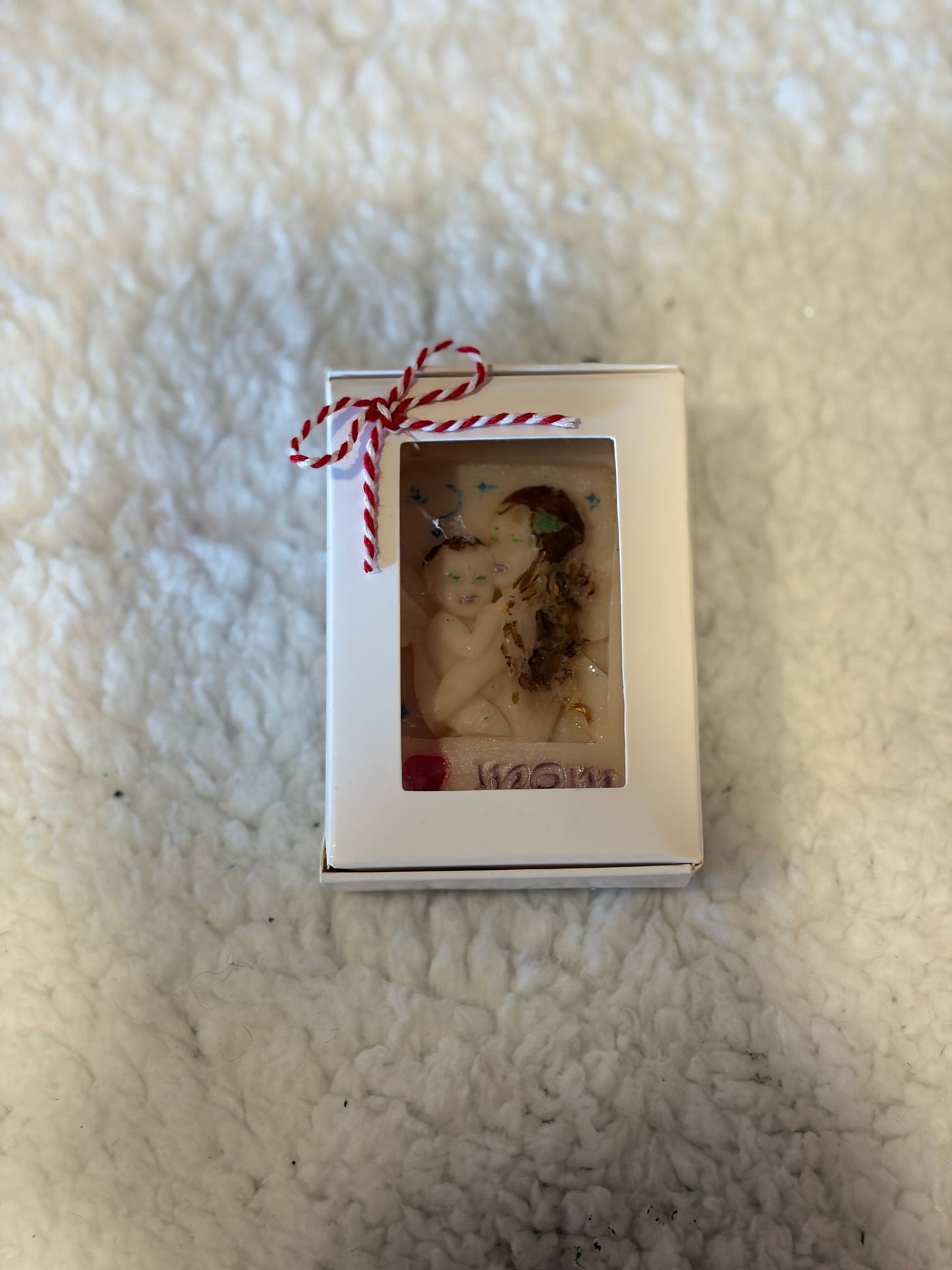 "I ♥ Mom" Mother & Child Candle