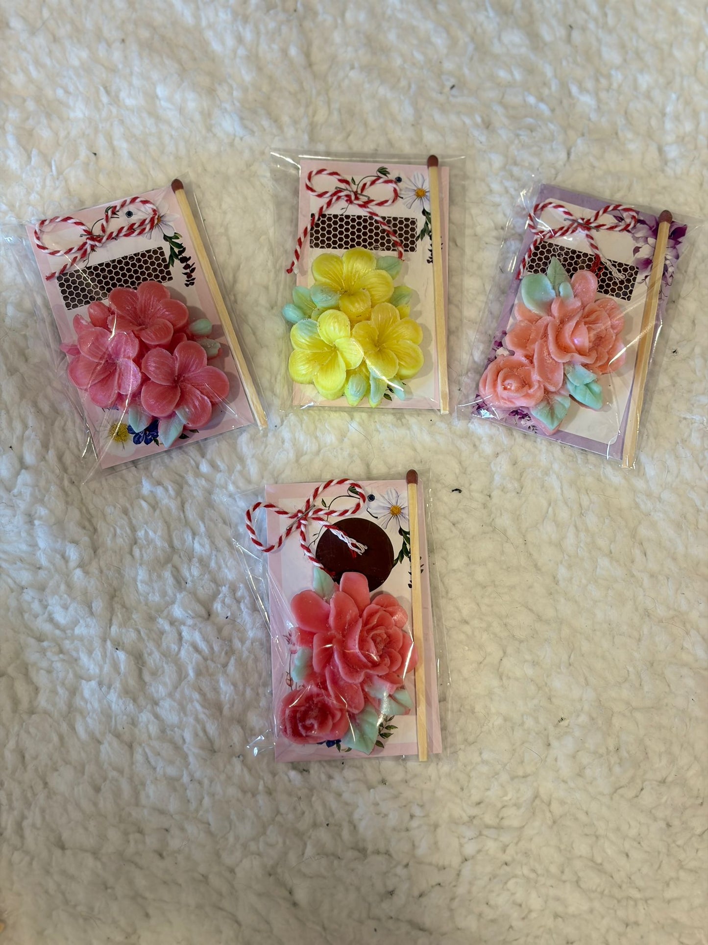 Handmade Floral Mărțișor Candles
