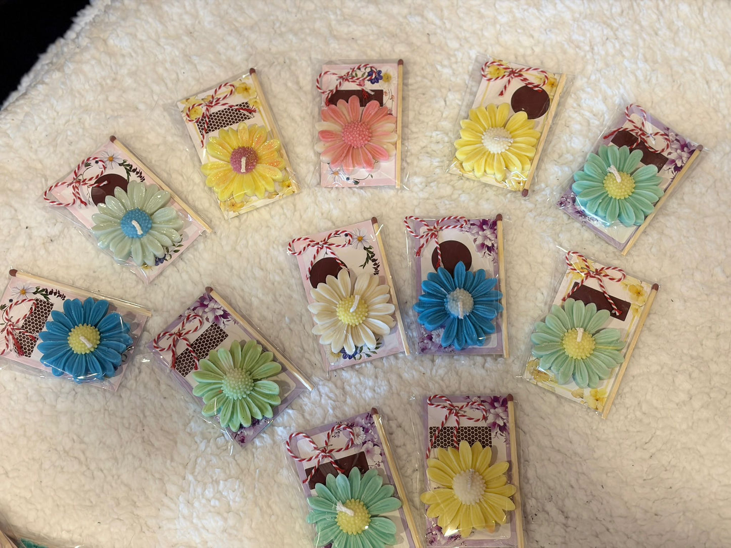 Handmade Floral Mărțișor Candles