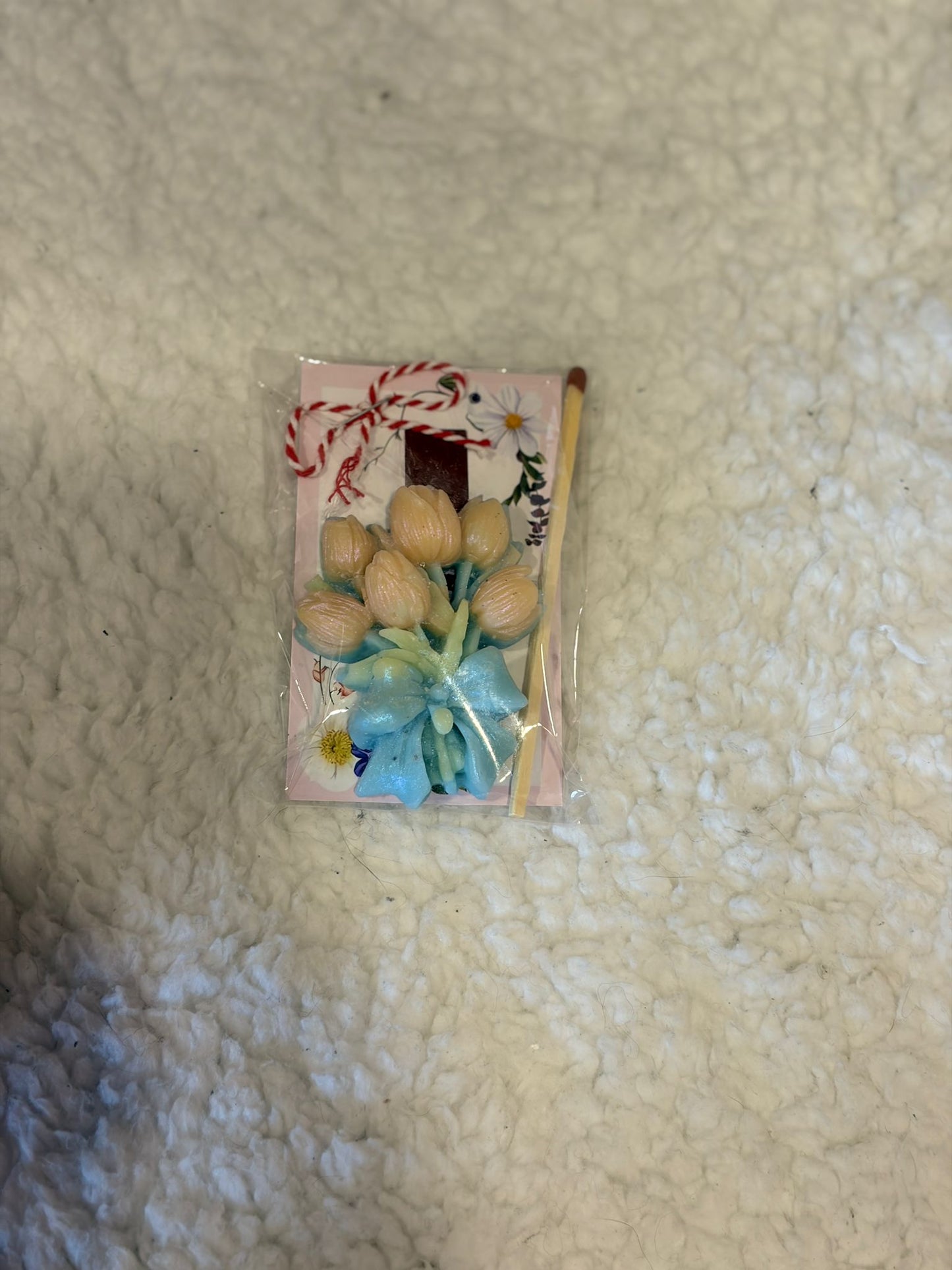 Handmade Floral Mărțișor Candles