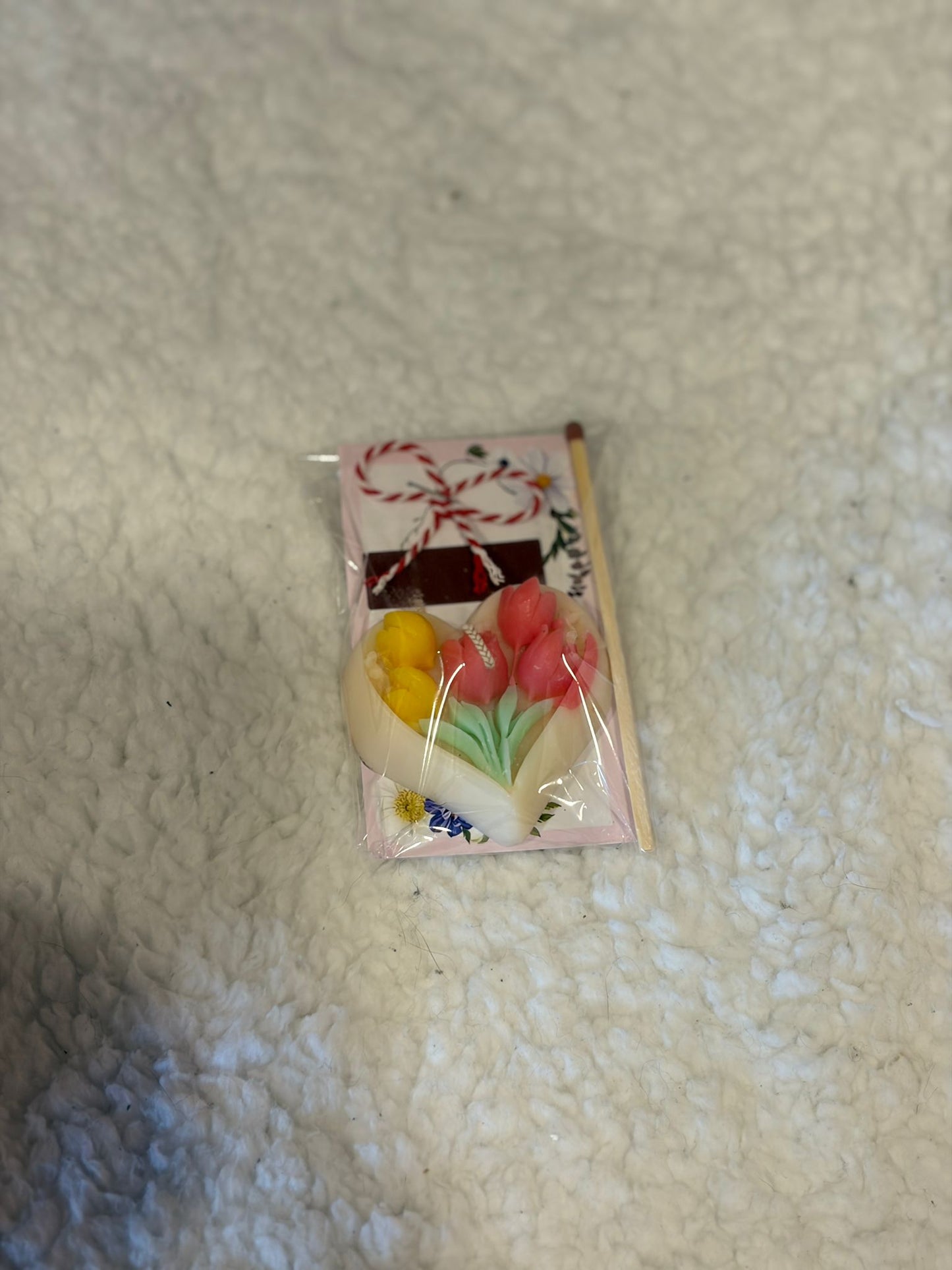 Handmade Floral Mărțișor Candles