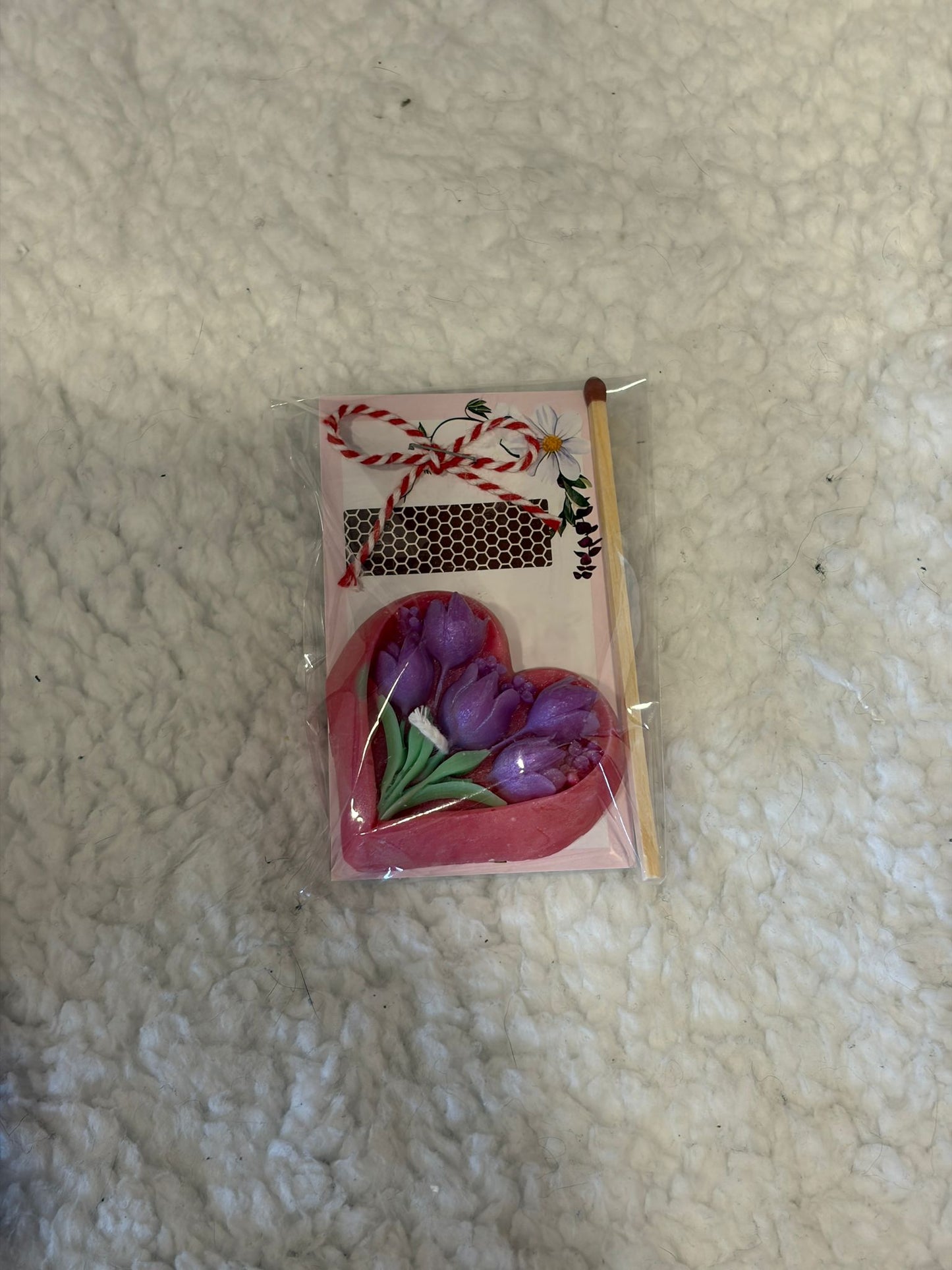 Handmade Floral Mărțișor Candles