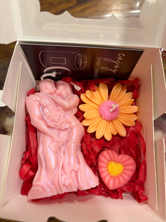 Romantic Couple Gift Set with Flowers