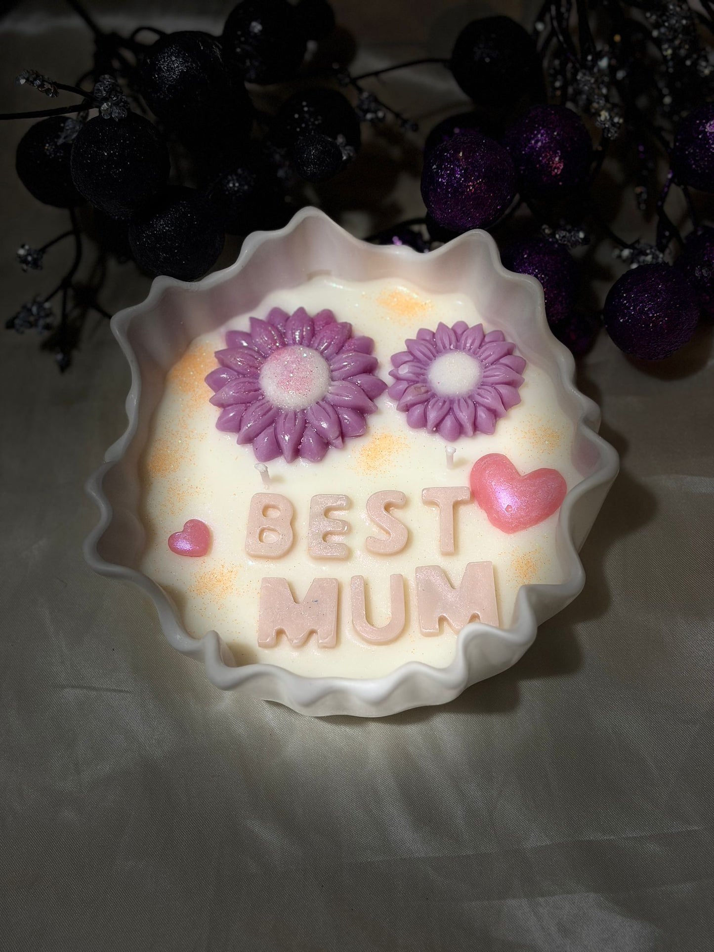 Best Mum Floral Candle - Mother's Day Gift