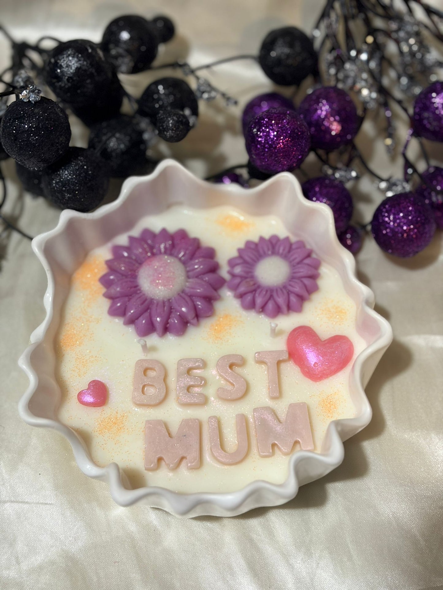 Best Mum Floral Candle - Mother's Day Gift