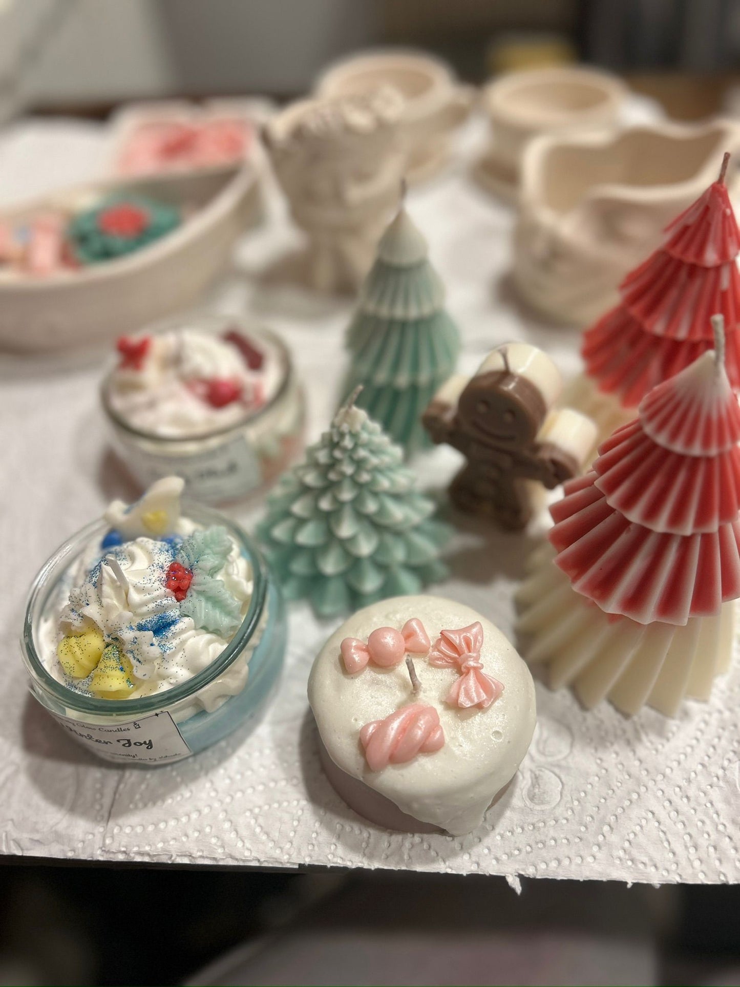 Christmas Decorative Candles Gift Set