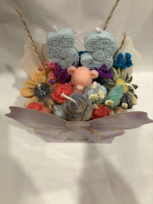 Birthday Candle Bouquet Gift Box