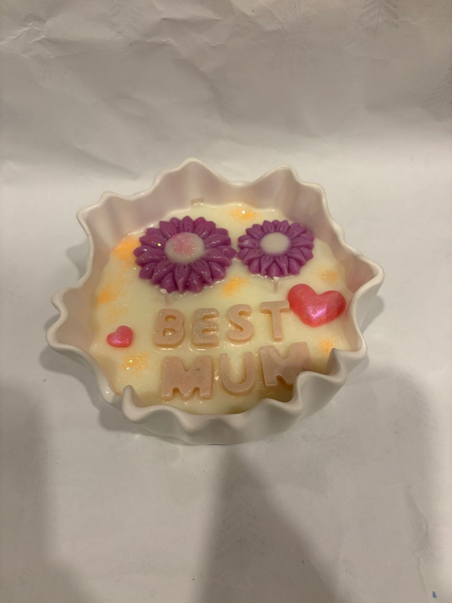 Best Mum Floral Candle - Mother's Day Gift