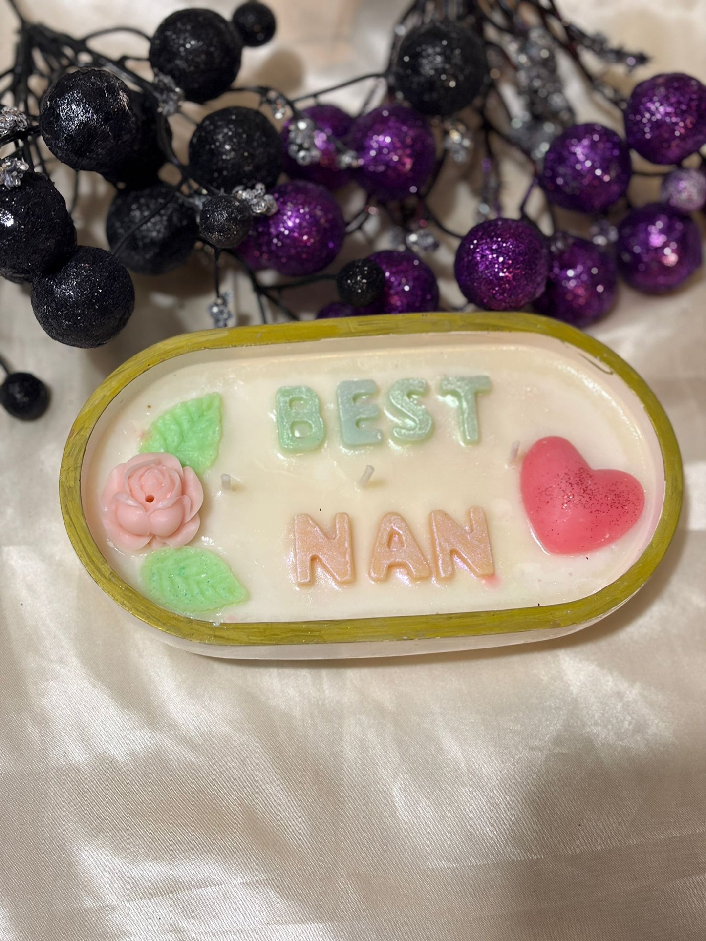 Best Nan Floral Candle - Mother's Day Gift