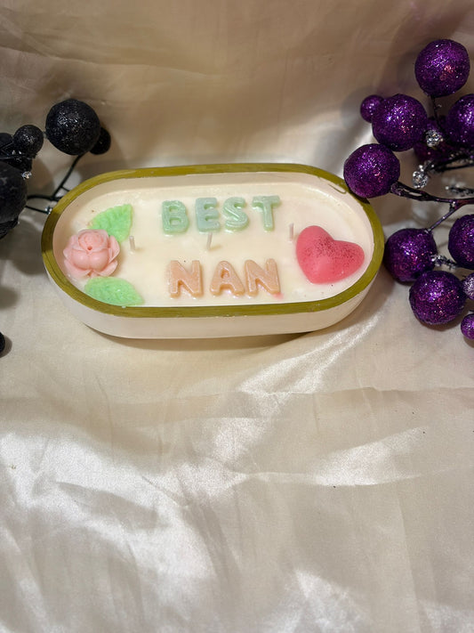 Best Nan Floral Candle - Mother's Day Gift