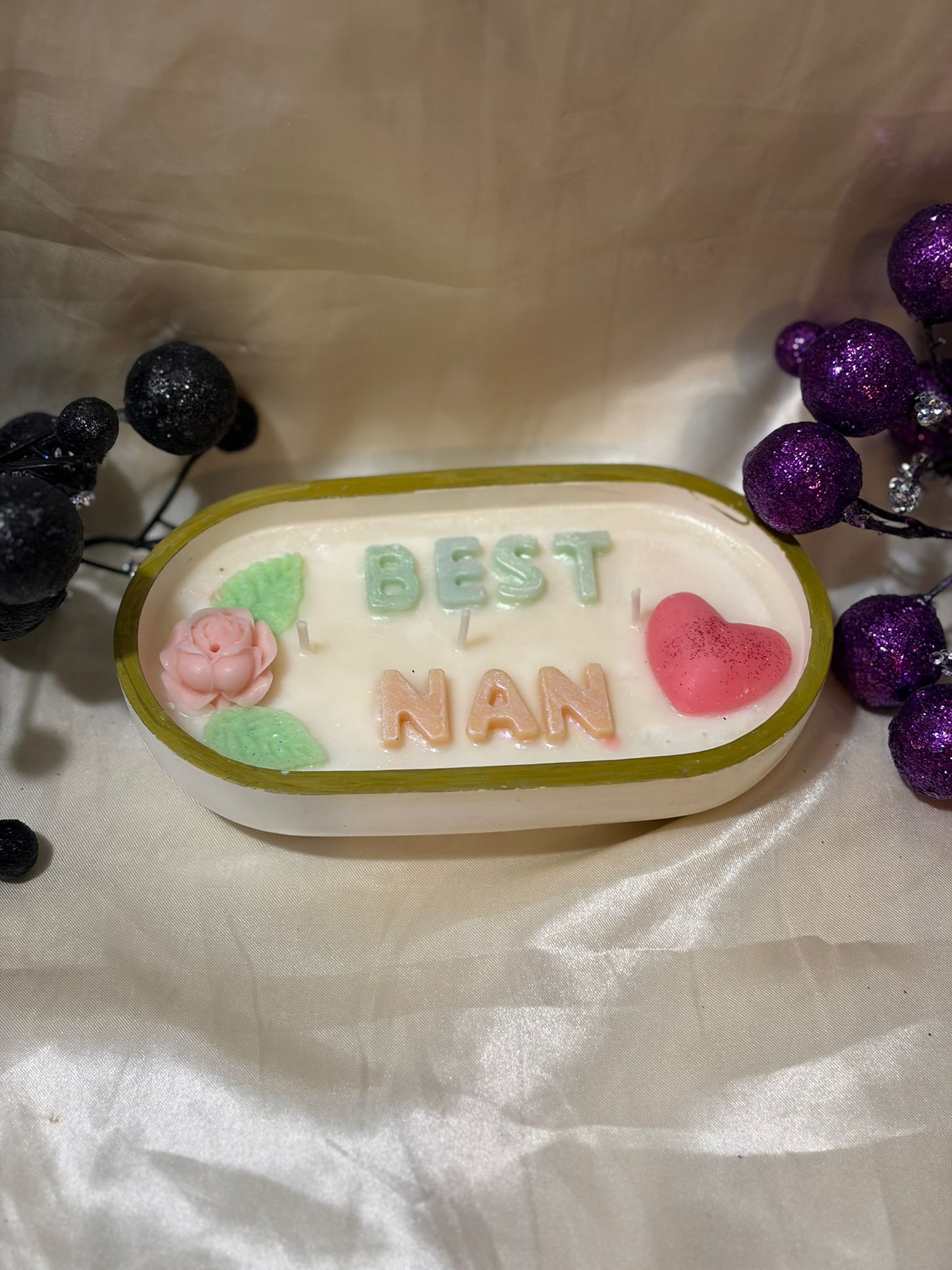Best Nan Floral Candle - Mother's Day Gift