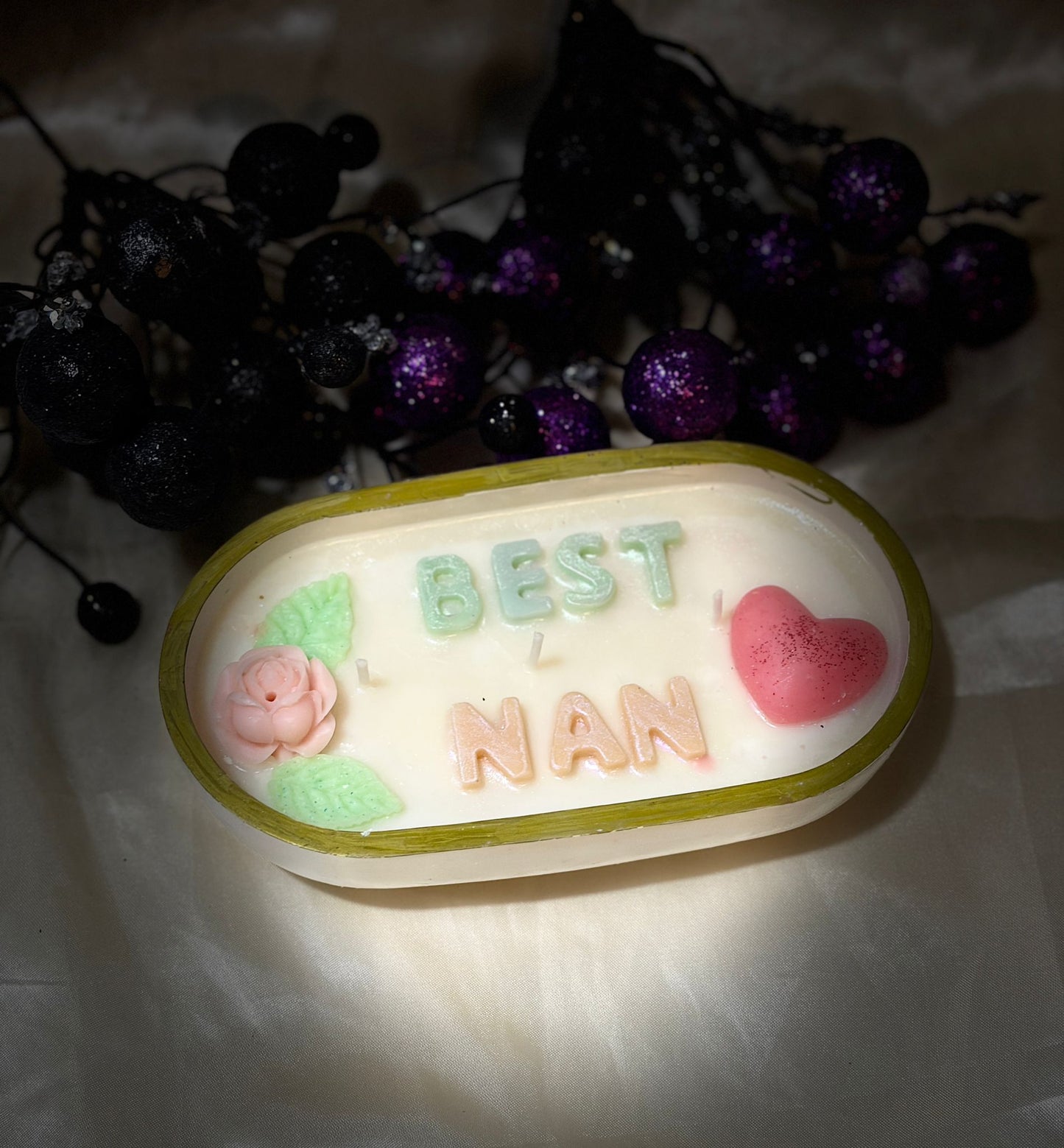 Best Nan Floral Candle - Mother's Day Gift