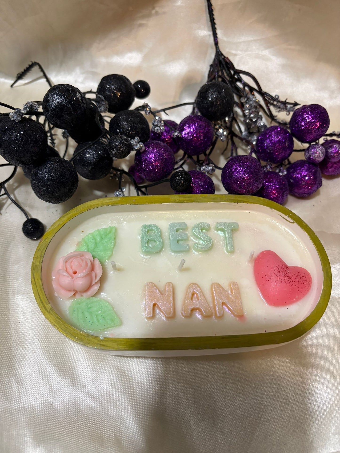 Best Nan Floral Candle - Mother's Day Gift