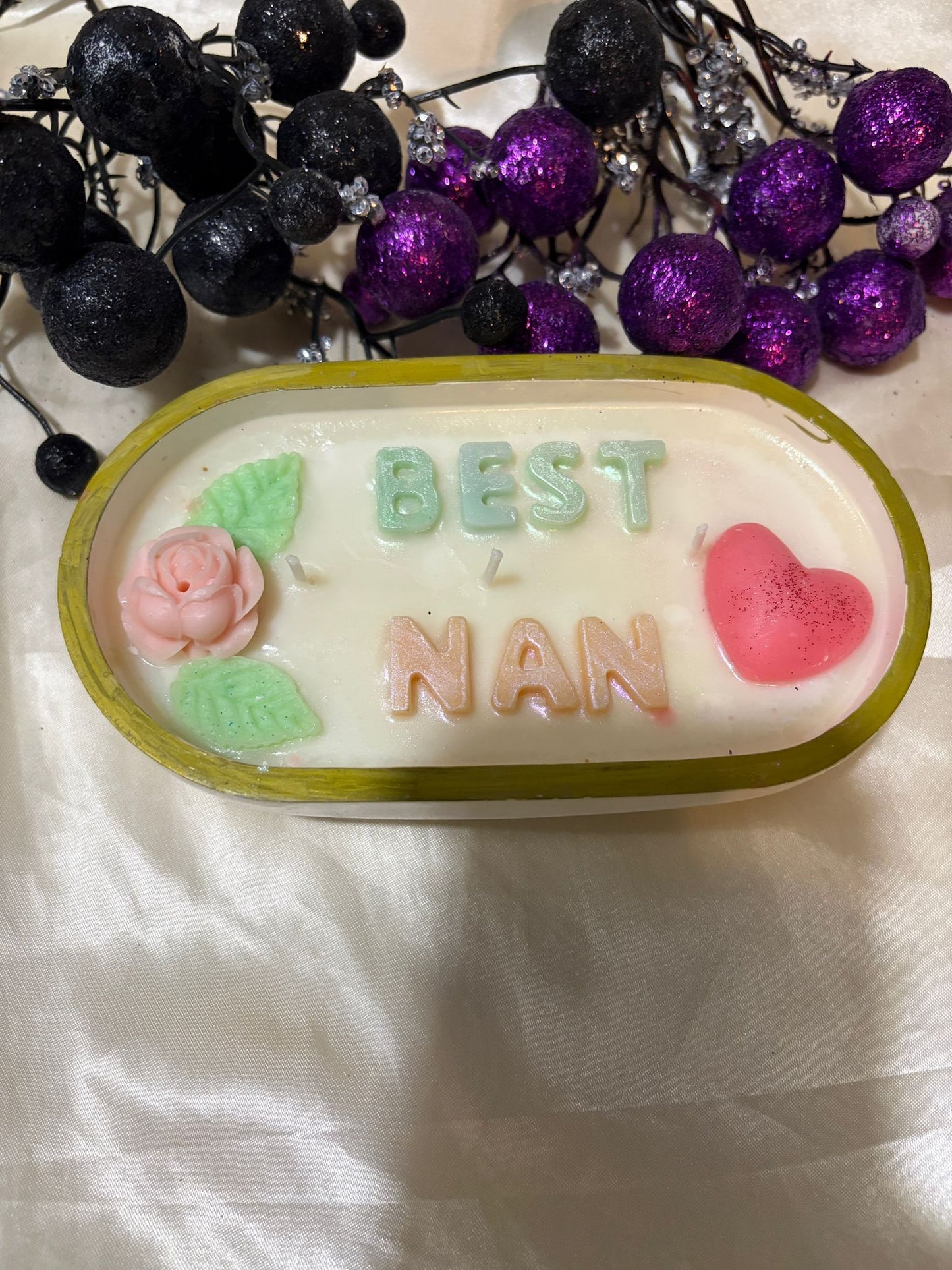 Best Nan Floral Candle - Mother's Day Gift