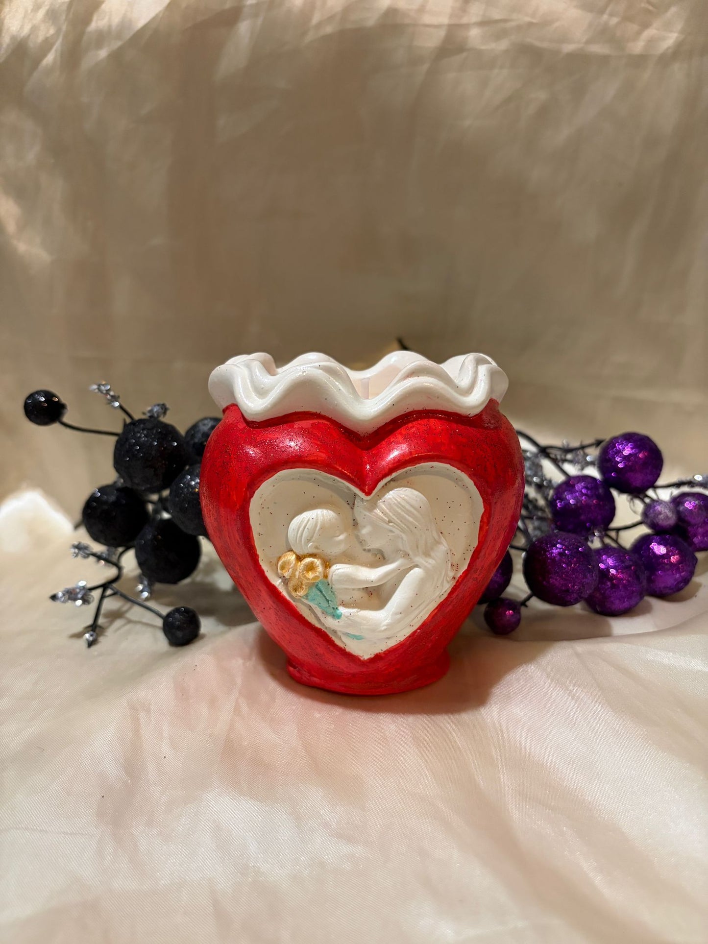 Mother & Child Candle - Red Edition - Mother's Day Gift