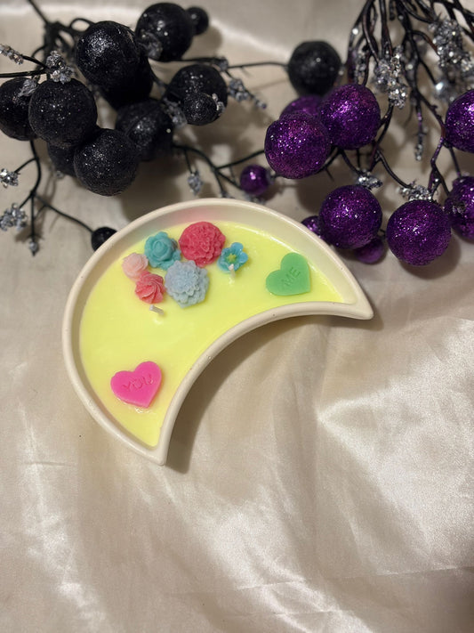 Floral Moon Candle - Mother's Day Gift