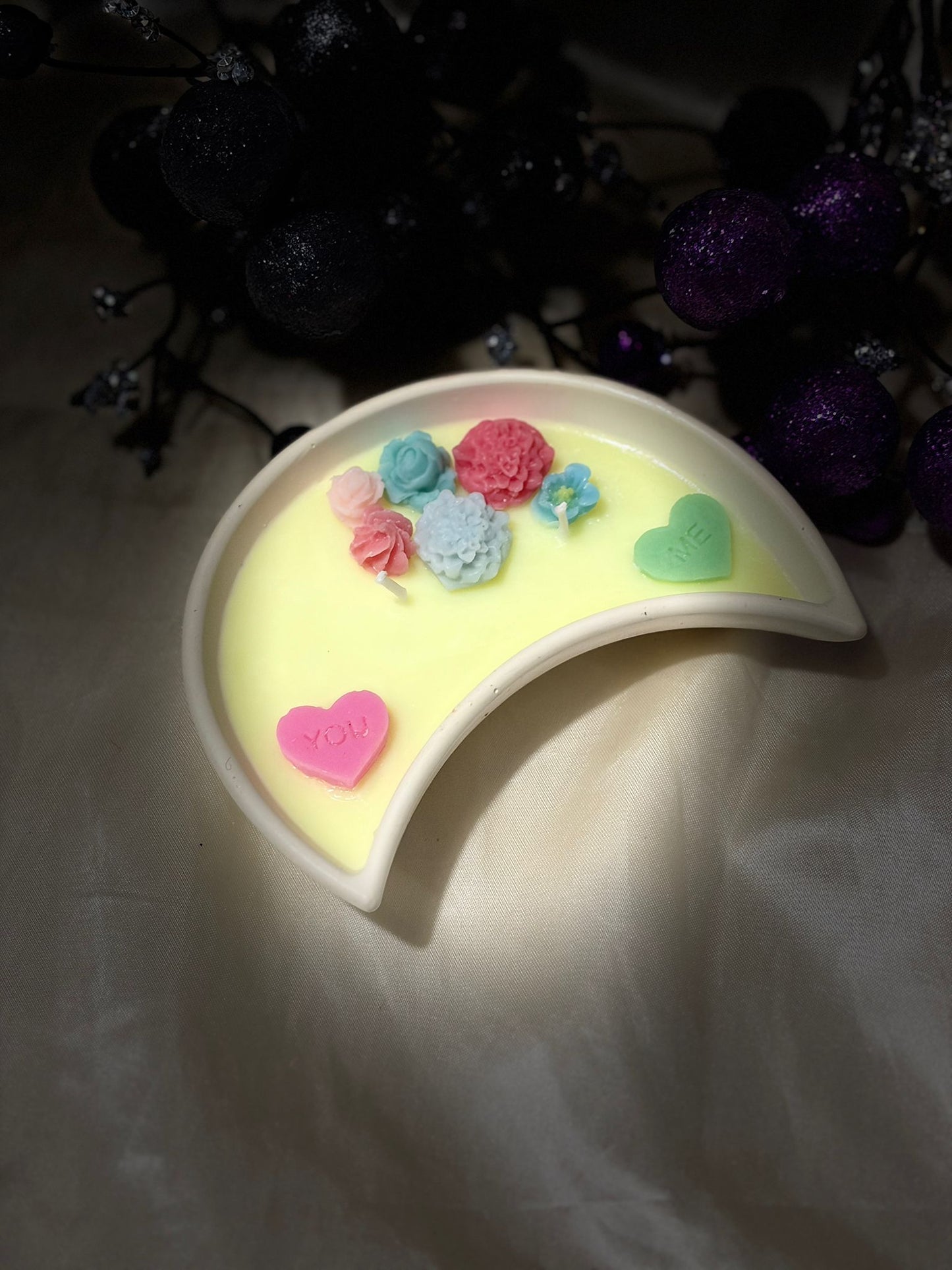 Floral Moon Candle - Mother's Day Gift