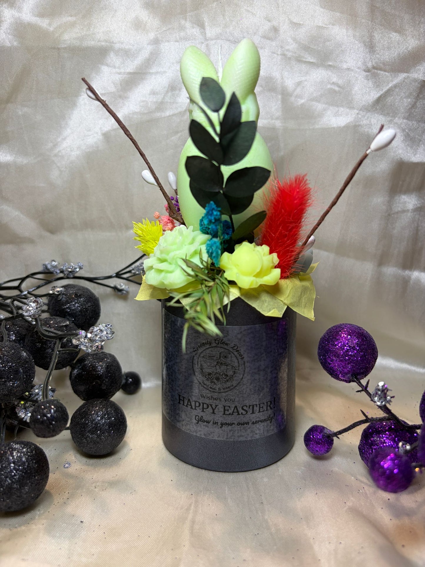 Easter Candle Gift Box Arrangement