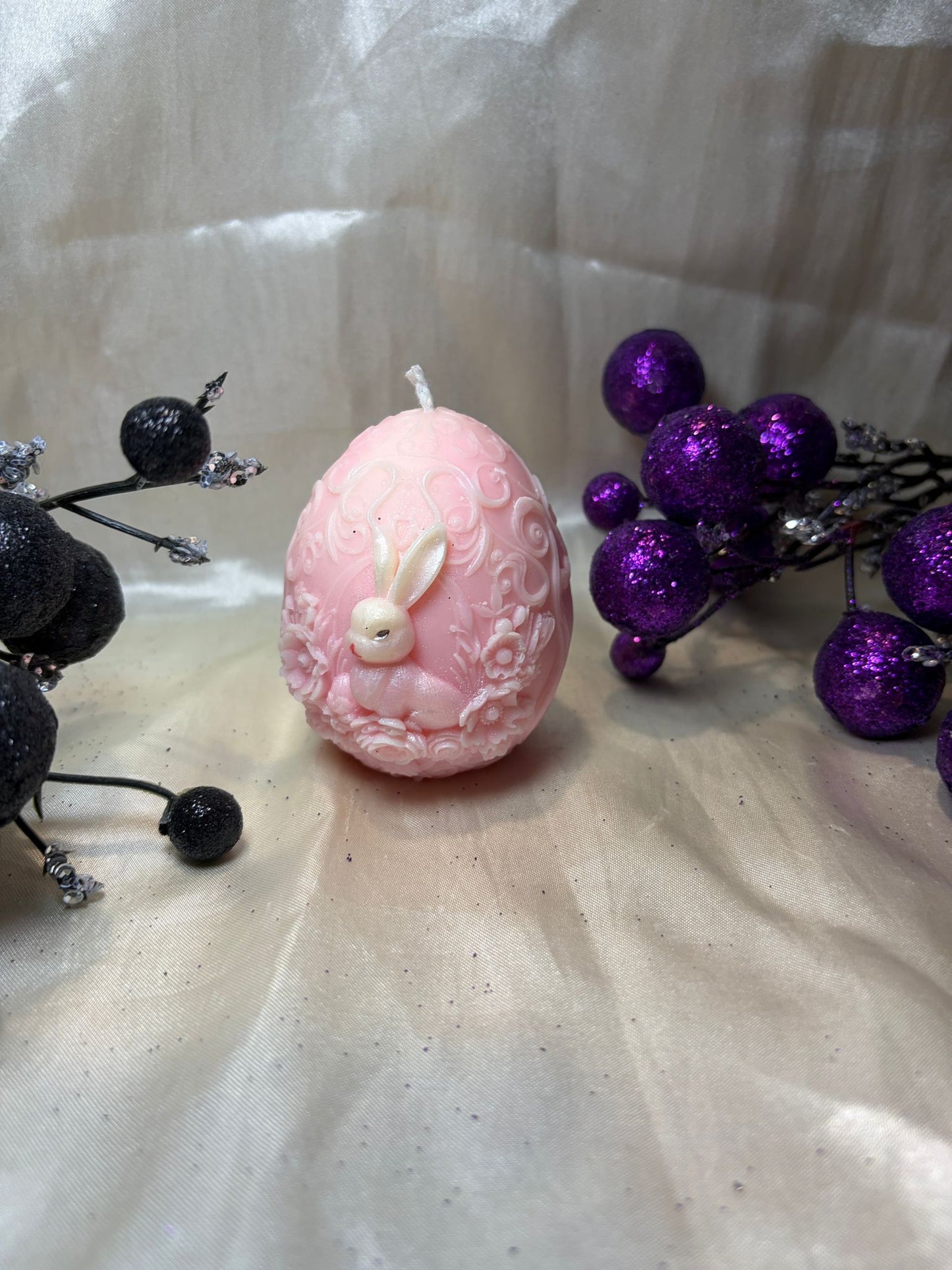 Easter Egg Candle – Floral Bunny